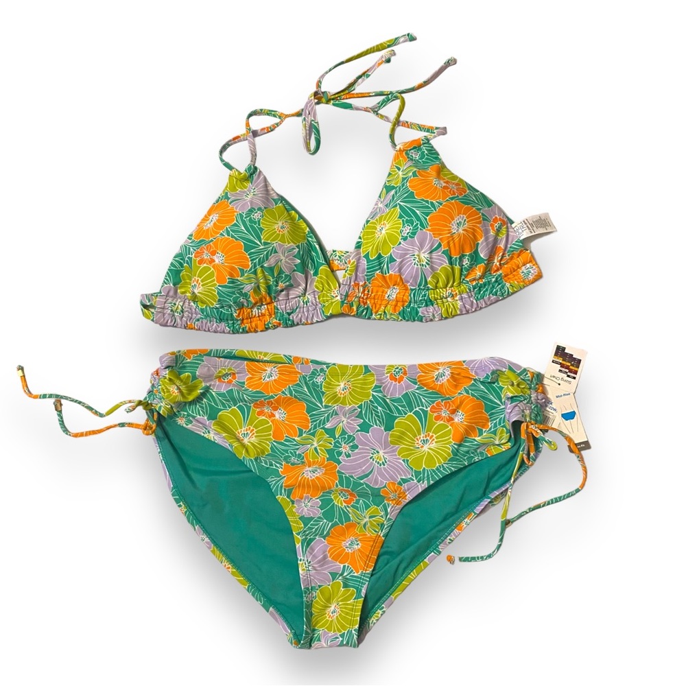 Time and Tru Floral Bikini Top and Bottom Women’s 2X